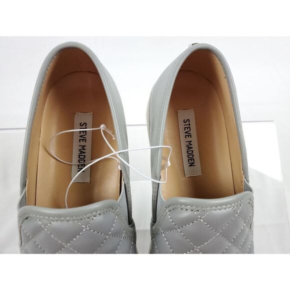 Steve Madden Lt Grey Slip On Sneakers - Picture 7 of 10